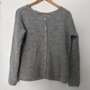 Sezane Gaspard Jumper Sweater Heather Grey Small